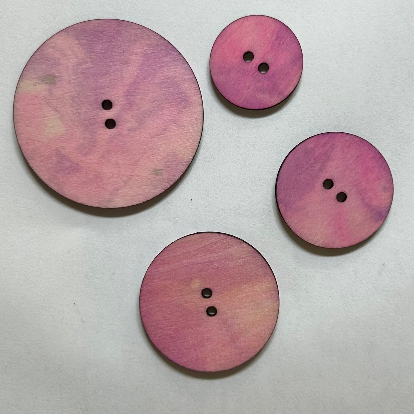 Hand Dyed “Tie Dye” Buttons