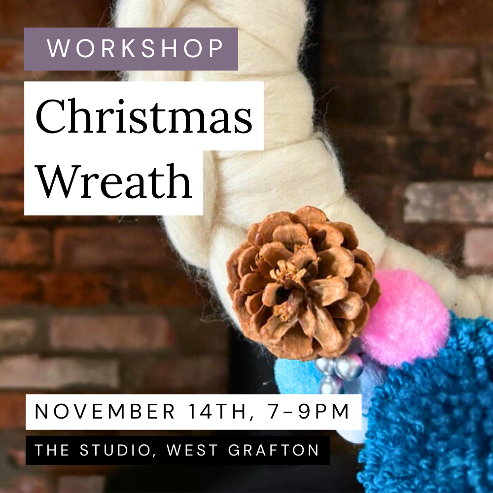 Chunky Yarn Christmas Wreath, The Studio, 14th November, 7pm
