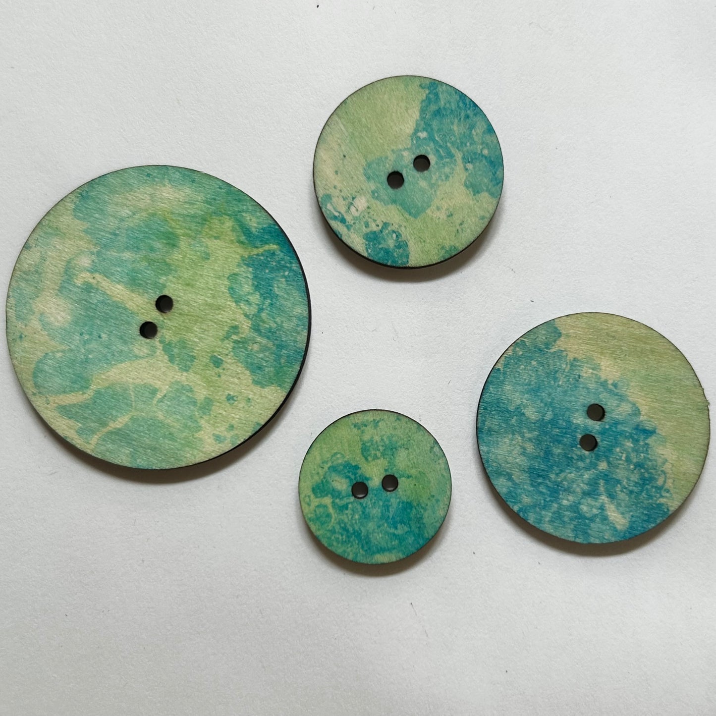 Hand Dyed “Tie Dye” Buttons