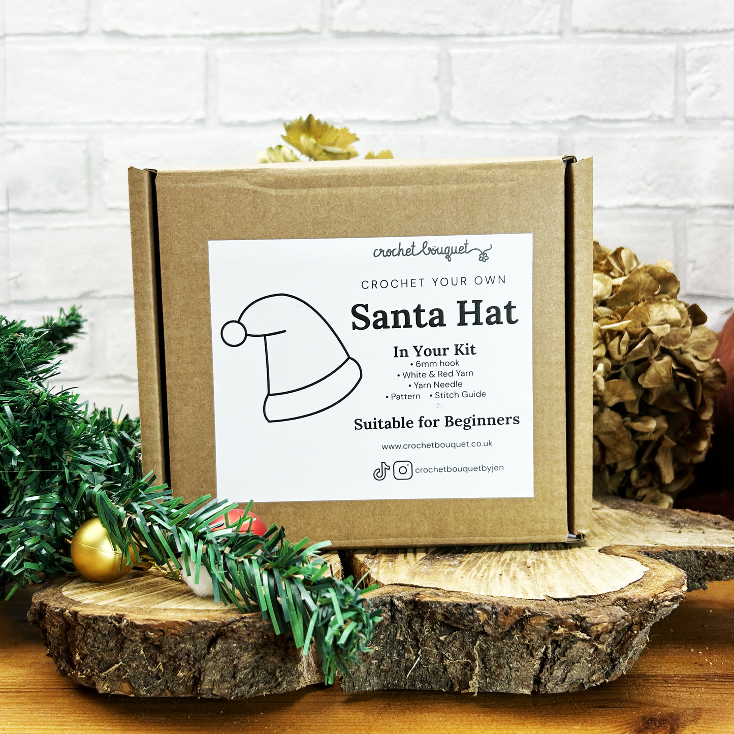 Santa Hat - Make Your Own Crochet Kit