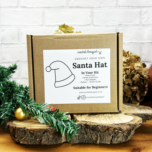 Santa Hat - Make Your Own Crochet Kit