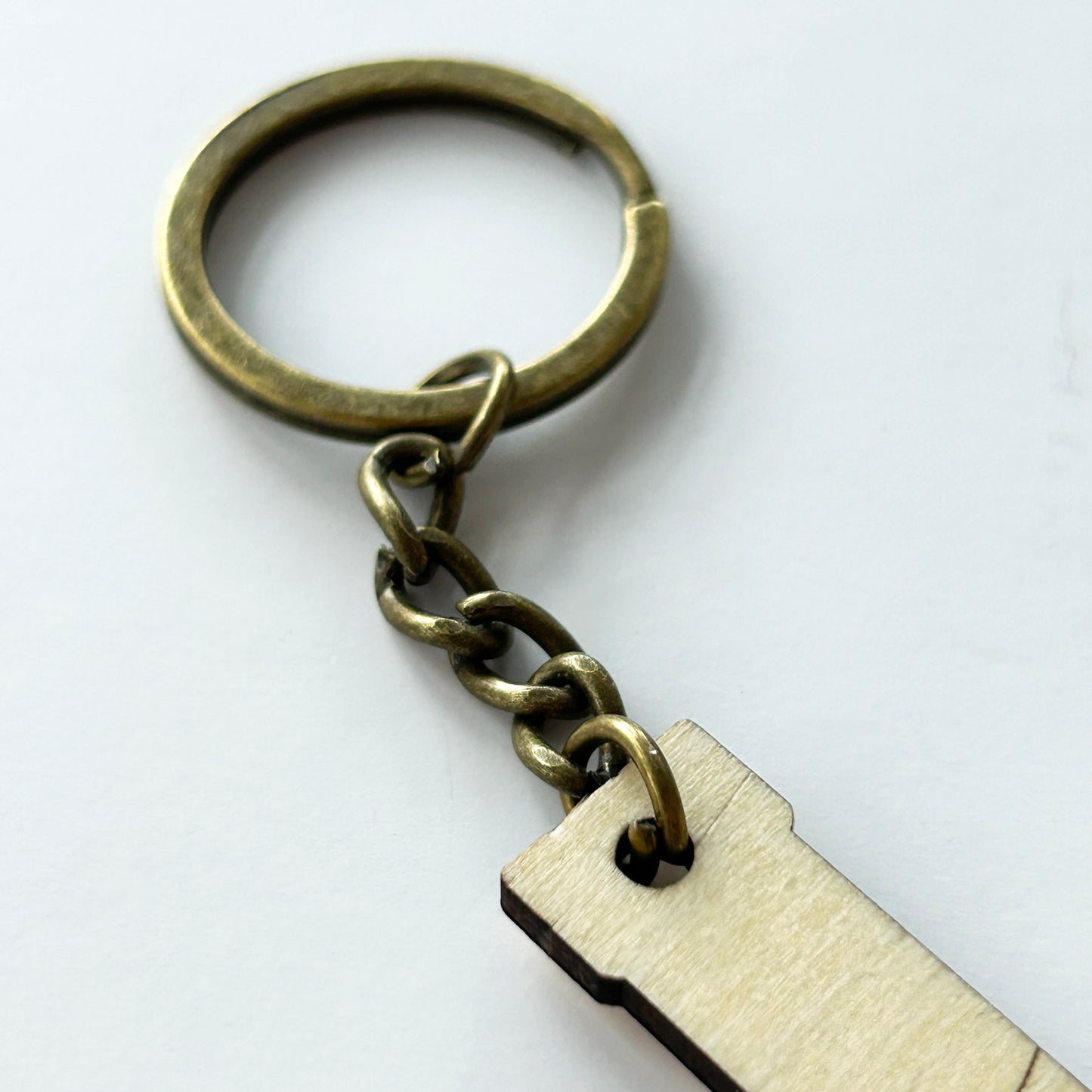 August Wine Bottle Keyring