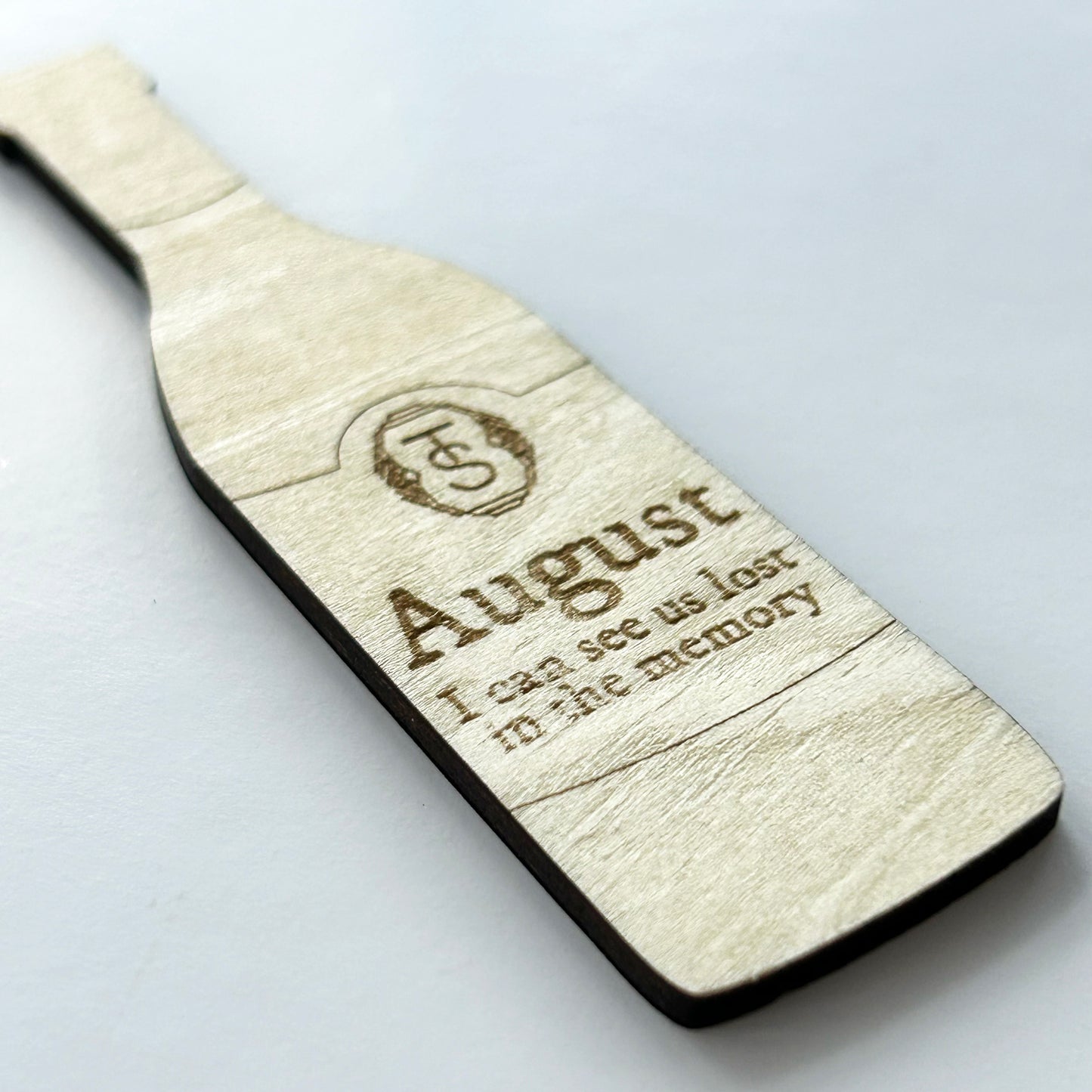 August Wine Bottle Magnet