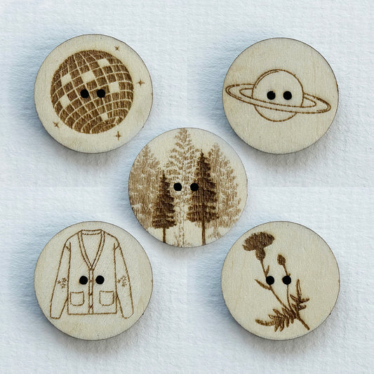 Folklore-Inspired Buttons