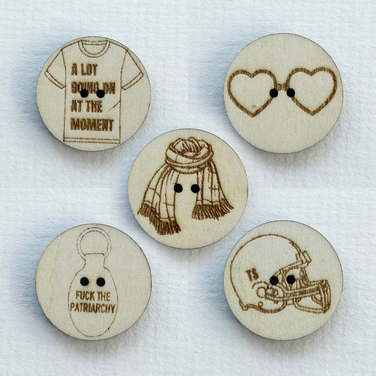 Red-Inspired Buttons