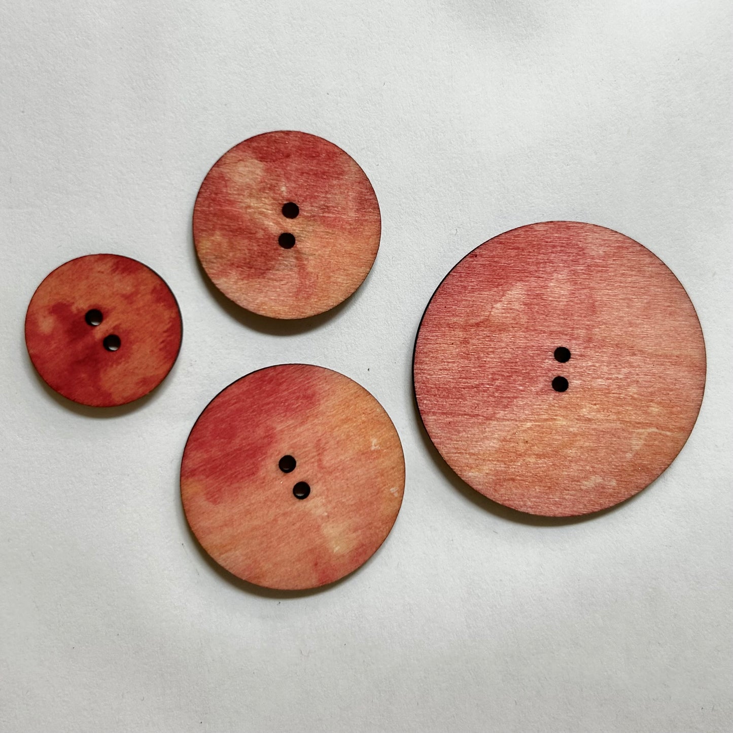 Hand Dyed “Tie Dye” Buttons