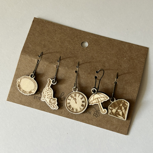 Midnights-Inspired Stitch Markers - Set of 5