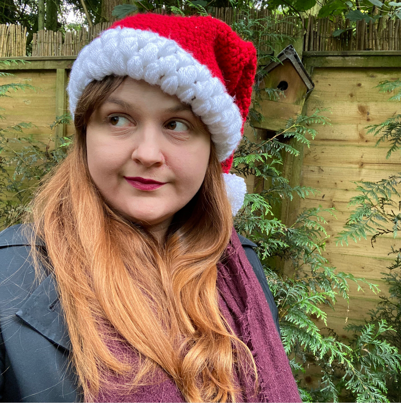 Bobbly Crocheted Santa Hat - 3 Sizes Available