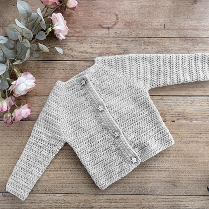 Simple Crochet Cardigan - 0001