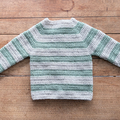 Simple Stripes Crochet Cardigan - 0005