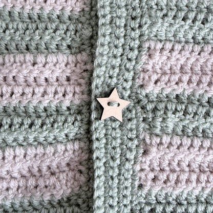Simple Stripes Crochet Cardigan - 0005