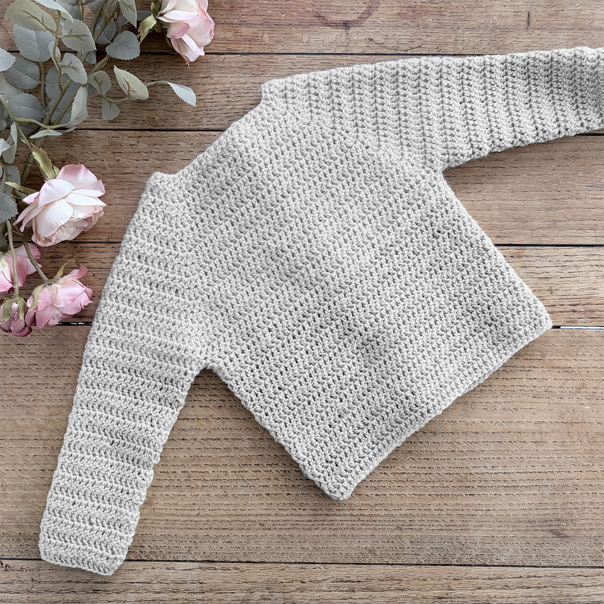 Simple Crochet Cardigan - 0001