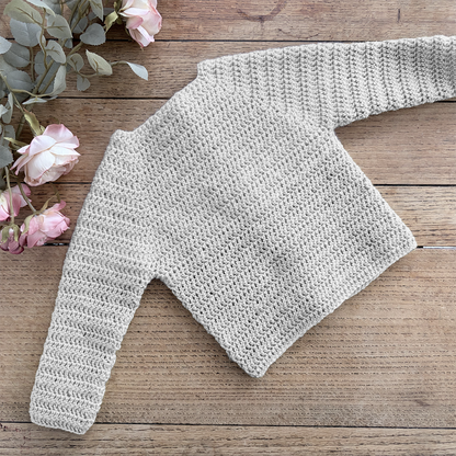 Simple Crochet Cardigan - 0001