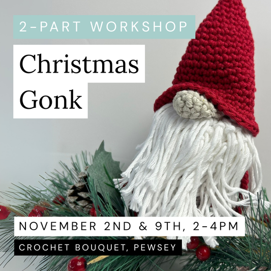 Christmas Gonk, 2-Part Workshop, 2nd & 9th November, 2-4pm