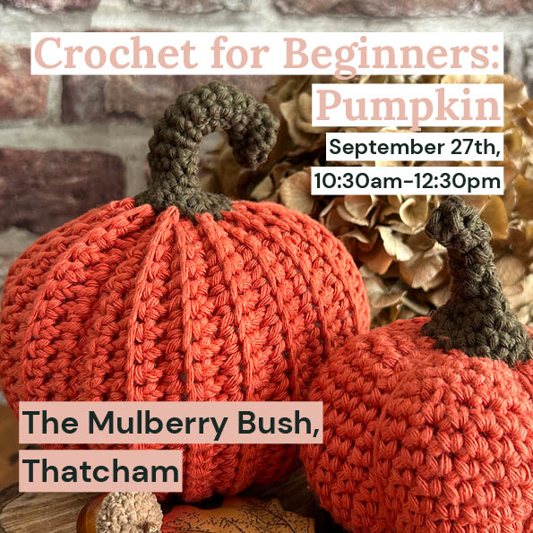 Pumpkin Amigurumi, The Mulberry Bush, 27th September, 10:30am