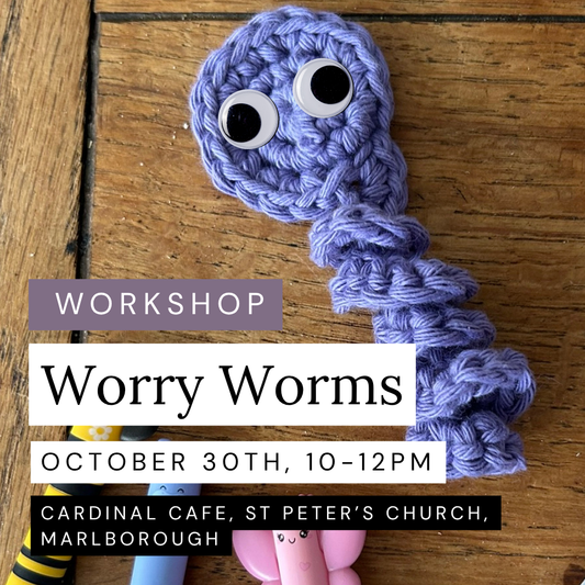 Worry Worms, Parent & Child Workshop, October 30th, Marlborough