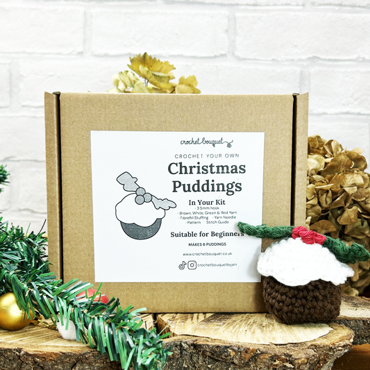 Christmas Puddings - Make Your Own Crochet Kit