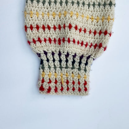 Rainbow Dot Cardigan - Hex Crochet Cardigan - PDF Pattern