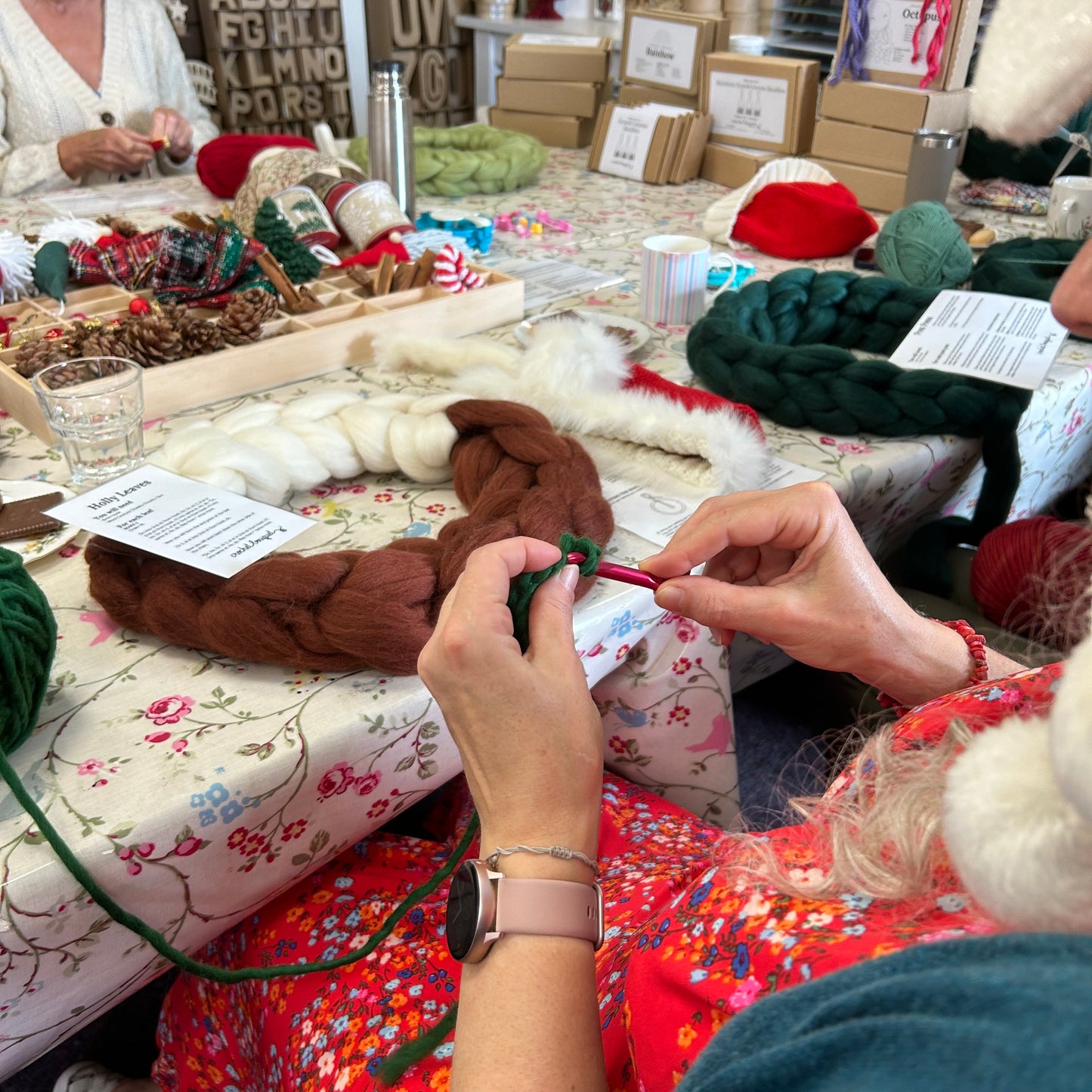 Chunky Yarn Christmas Wreath, The Mulberry Bush, 29th November, 2pm
