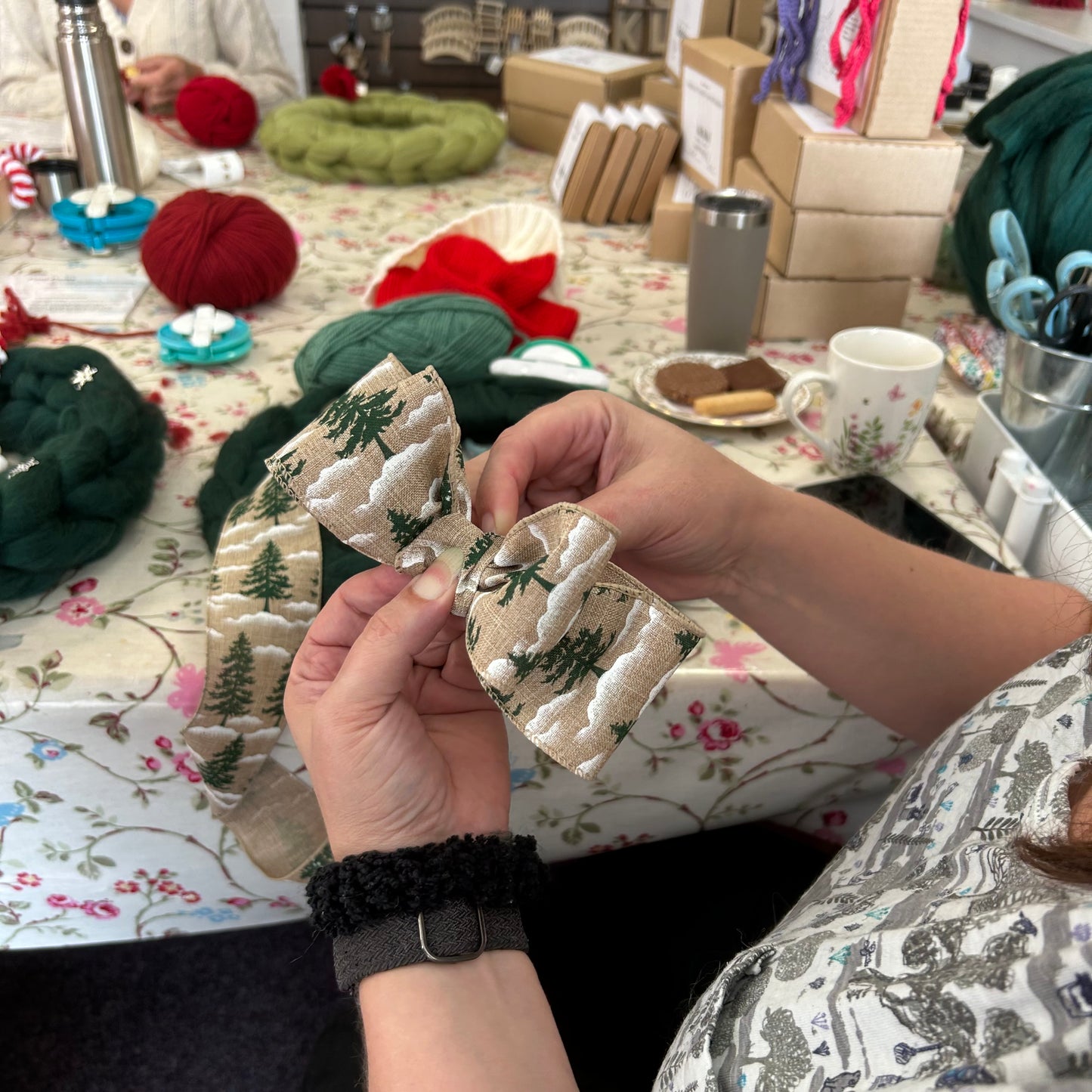 Chunky Yarn Christmas Wreath, The Mulberry Bush, 29th November, 2pm