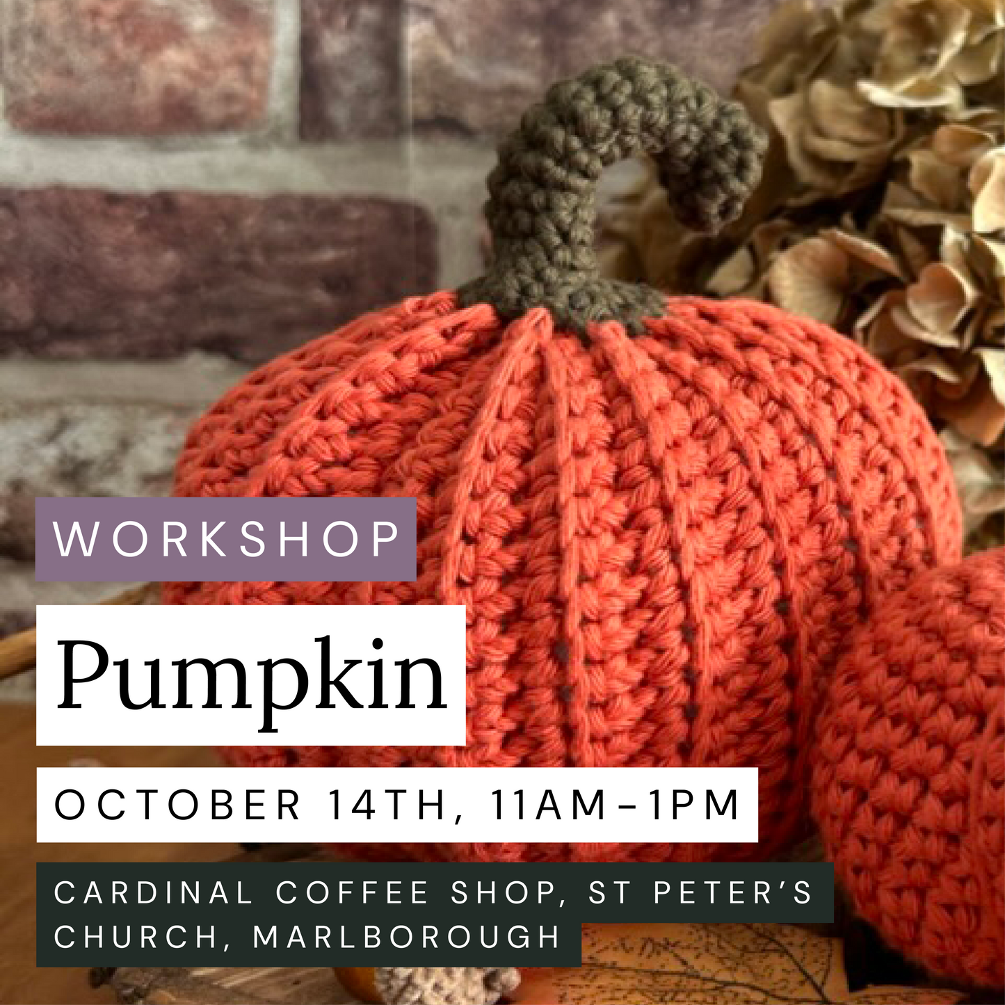 Pumpkin Amigurumi, October 14th, Marlborough