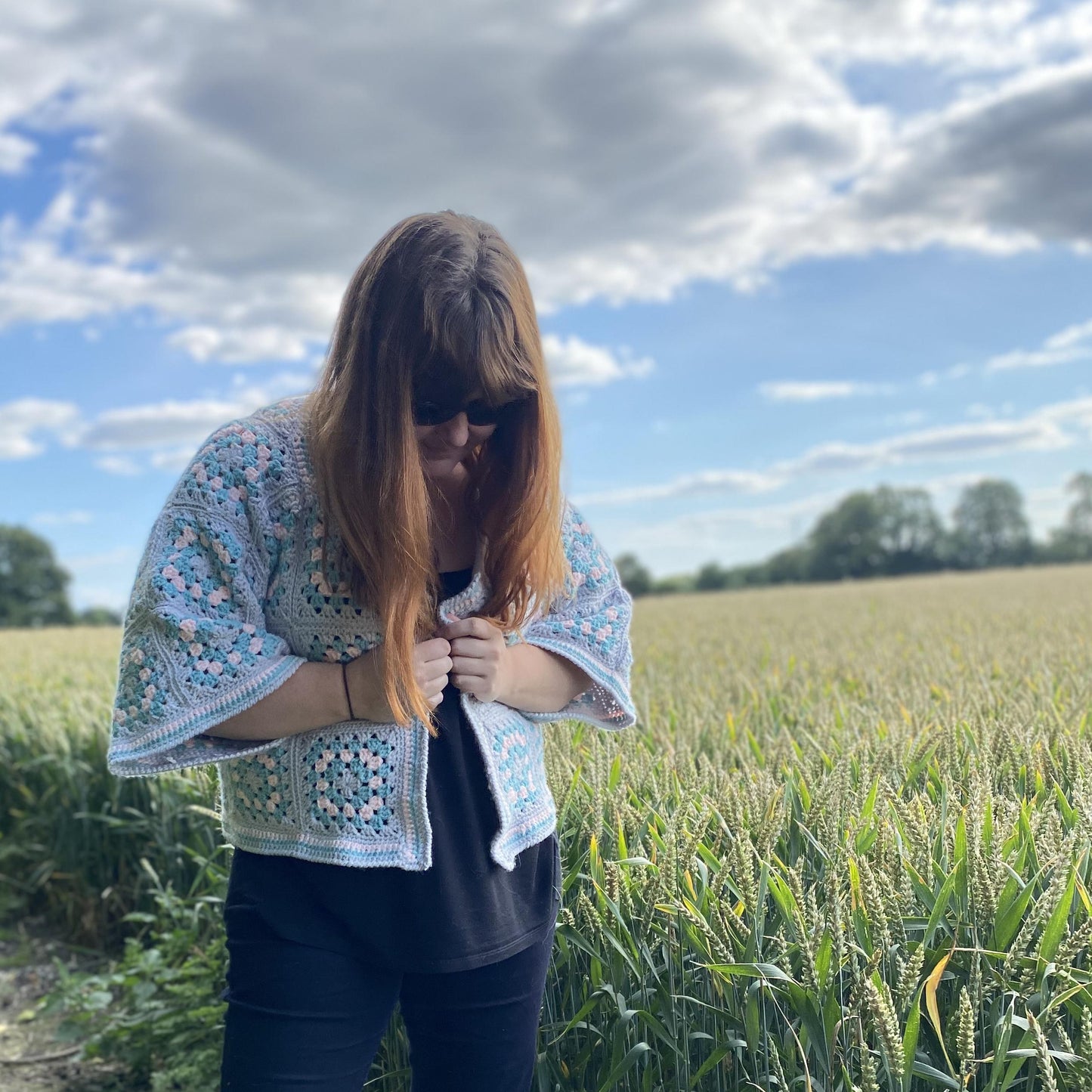 Pastel Harvest Granny Square Cardigan