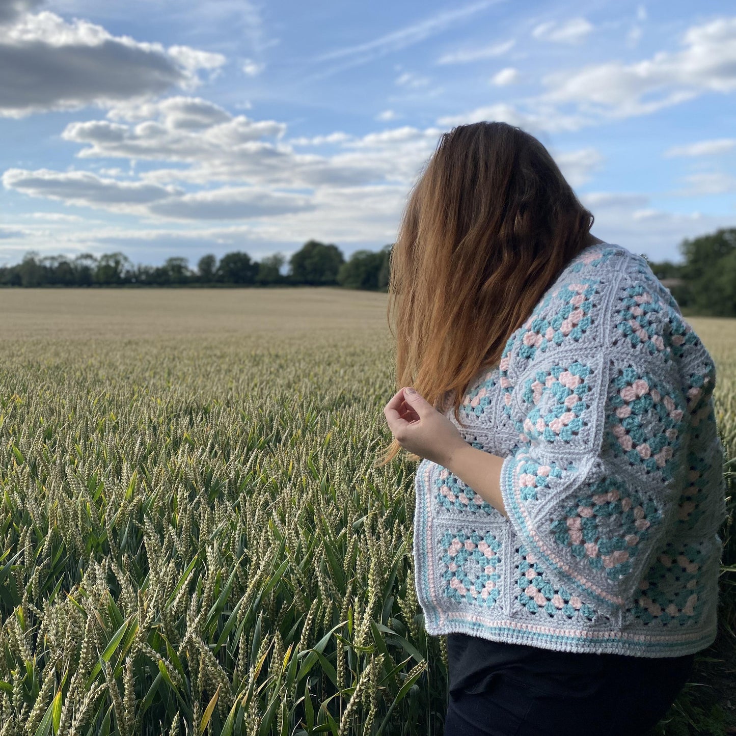 Pastel Harvest Granny Square Cardigan