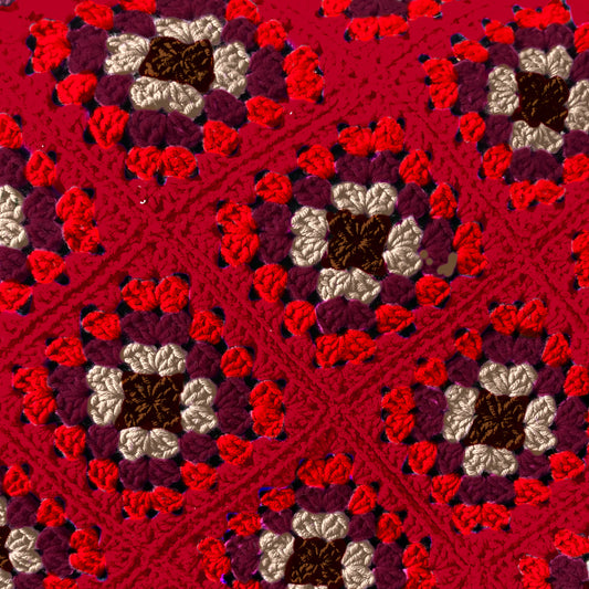 Taylor Swift Red Era-Inspired Granny Square Blanket