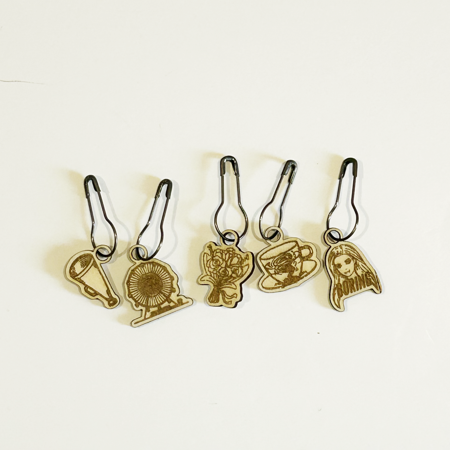 The Life of a Showgirl-Inspired Stitch Markers - Set of 5