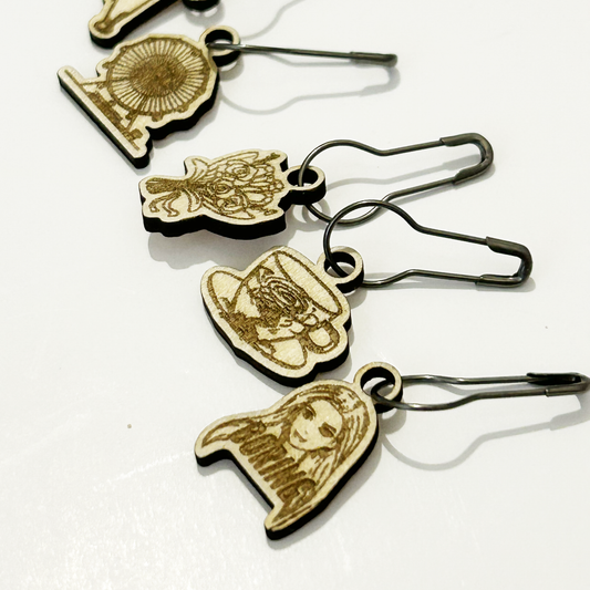 The Life of a Showgirl-Inspired Stitch Markers - Set of 5