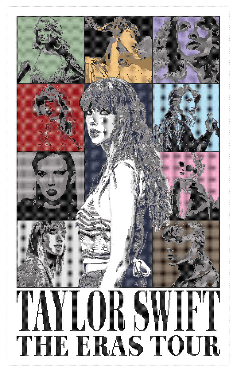 Taylor Swift The Eras Tour - Colour Chart Pattern - PDF Only