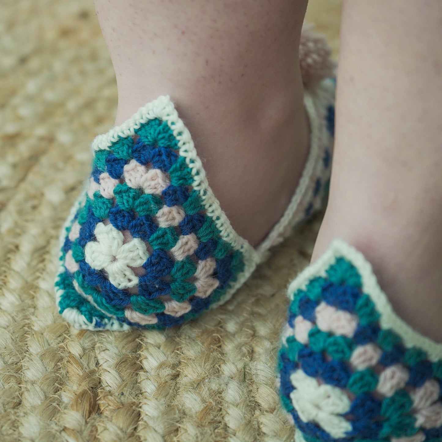 Toastie Toes Granny Square Slippers