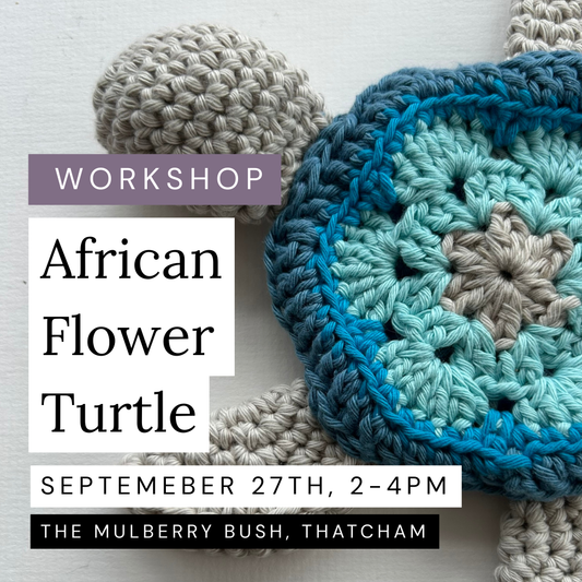 African Flower Turtle Amigurumi - The Mulberry Bush, 27th September